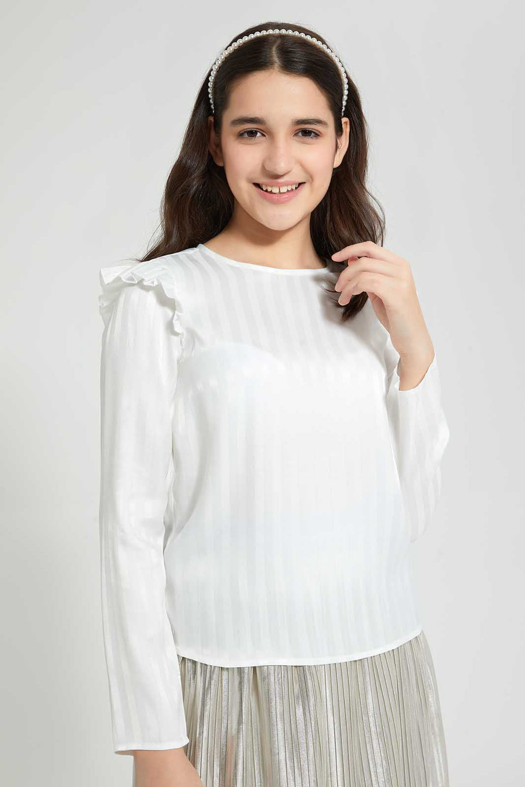 White Dobby Top