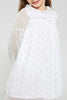 Redtag-Cream-Knee-Length-Lurex-Dress-Dresses-Girls-2 to 8 Years