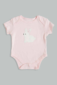 Redtag-Pink-Bunny-Love-5-Pieces-Gift-Set-Gift-Sets-Baby-0 to 12 Months