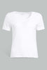 Redtag-White-V-Neck-T-Shirt-Plain-Women's-