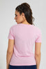 Redtag-Fuschia-V-Neck-T-Shirt-Plain-Women's-