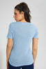 Redtag-Blue-V-Neck-T-Shirt-Plain-Women's-