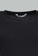 Load image into Gallery viewer, Redtag-Black--Crew-Neck-T-Shirt-Plain-Women&#39;s-
