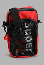 تنزيل الصورة على معرض الصور، Redtag-Red-And-Black--Messenger-Bag-Massenger-Bag-Men&#39;s-
