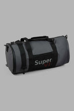 تنزيل الصورة على معرض الصور، Redtag-Grey-And-Black-Hold-All-Bag-Duffle-Bag-Men&#39;s-
