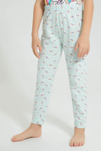 Load image into Gallery viewer, Redtag-Peach/Mint-Printed-S/Sleeve-Pyjama-Set-Colour:Mint,-Filter:Girls-(2-to-8-Yrs),-Girls-Pyjama-Sets,-New-In,-New-In-GIR,-Non-Sale,-S22C,-Section:Kidswear-Girls-2 to 8 Years
