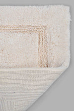 Load image into Gallery viewer, Redtag-Beige-Tufted-Bath-Mat-Bathmat-Singles-Home-Bathroom-
