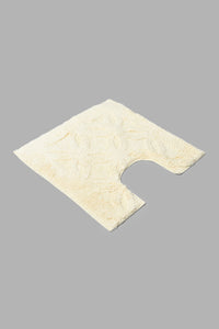 Redtag-Cream-Bath-Mat-Set-(2-Piece)-Bathmats-Home-Bathroom-