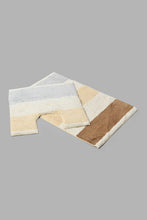 Load image into Gallery viewer, Redtag-Beige-Bath-Mat-Set-(2-Piece)-Bathmats-Home-Bathroom-
