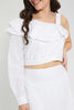 Redtag-White-Chiffly-Assymetrical-Blouse-Blouses-Senior-Girls-9 to 14 Years