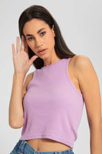 Load image into Gallery viewer, Redtag-Lilac-Rib-Cropped-Vest-Vests-Women&#39;s-
