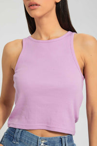 Redtag-Lilac-Rib-Cropped-Vest-Vests-Women's-