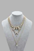 تنزيل الصورة على معرض الصور، Redtag-Gold-Rhinestone-Embellished-Necklace-Necklaces-Women-
