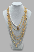 تنزيل الصورة على معرض الصور، Redtag-Gold-With-Pearl-Embellished--Necklace-Necklaces-Women-
