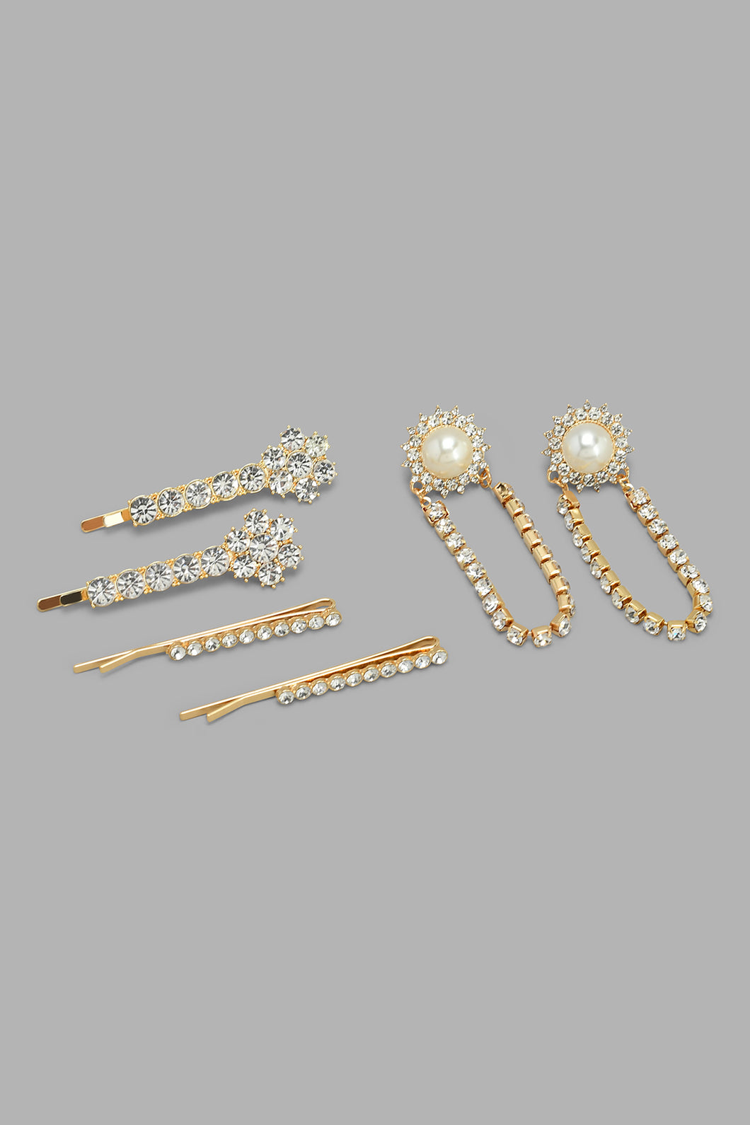 Redtag-Gold-With-Rhinestone-Embellished-Earring-Set-Sets-Women-