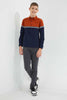Redtag-Orange-Color-Block-Casual-Shirt-Casual-Shirts-Senior-Boys-9 to 14 Years