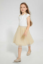 Load image into Gallery viewer, Redtag-Cream-Cut-&amp;-Sew-Sleeve-Blouse-Blouses-Girls-2 to 8 Years
