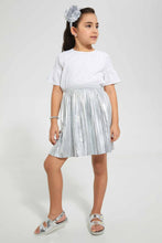 Load image into Gallery viewer, Redtag-White-Embelished-Blouse-Blouses-Girls-2 to 8 Years
