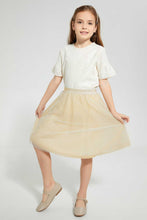 Load image into Gallery viewer, Redtag-Beige-Embelished-Blouse-Blouses-Girls-2 to 8 Years
