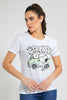 Redtag-White-Snoopy-Print-T-Shirt-Character-Women's-