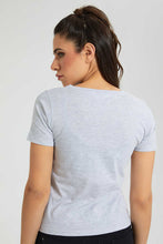 Load image into Gallery viewer, Redtag-Grey-Angel-Print-T-Shirt-Graphic-Prints-Women&#39;s-
