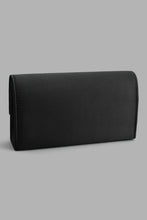 تنزيل الصورة على معرض الصور، Redtag-Black-Satin-Pendant-Embellished-Clutch-Clutches-Women-
