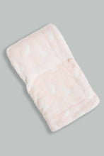 Load image into Gallery viewer, Redtag-Pink-Bunny-Embossed-Sherpa-Blanket-Baby-Blankets-Baby-0 to 12 Months
