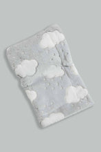 Load image into Gallery viewer, Redtag-White-Embossed-Clouds-Sherpa-Blanket-Baby-Blankets-Baby-0 to 12 Months
