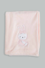 Load image into Gallery viewer, Redtag-Pink-Bunny-Fluffy-Blanket-Baby-Blankets-Baby-0 to 12 Months
