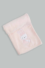 Load image into Gallery viewer, Redtag-Pink-Bunny-Fluffy-Blanket-Baby-Blankets-Baby-0 to 12 Months
