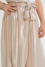 Load image into Gallery viewer, Redtag-Rose-Gold-Pleated-Trouser-Trousers-Girls-2 to 8 Years
