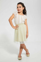 Load image into Gallery viewer, Redtag-Beige-Striped-Blouse-Blouses-Girls-2 to 8 Years
