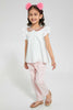 Redtag-White-Sequenced-Peter-Pan-Collar-Blouse-Blouses-Girls-2 to 8 Years