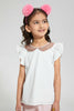 Redtag-White-Sequenced-Peter-Pan-Collar-Blouse-Blouses-Girls-2 to 8 Years