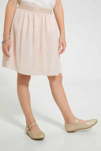 Load image into Gallery viewer, Redtag-Rose-Gold-Lurex-Skirt-Skirts-Girls-2 to 8 Years
