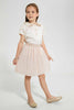 Redtag-Rose-Gold-Lurex-Skirt-Skirts-Girls-2 to 8 Years