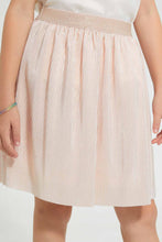 Load image into Gallery viewer, Redtag-Rose-Gold-Lurex-Skirt-Skirts-Girls-2 to 8 Years
