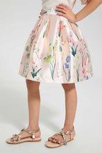 Load image into Gallery viewer, Redtag-Pink-All-Over-Printed-Skirt-Dresses-Girls-2 to 8 Years
