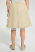 Load image into Gallery viewer, Redtag-Cream-Mesh-Gathers-Skirt-Skirts-Girls-2 to 8 Years
