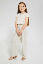 Load image into Gallery viewer, Redtag-Gold-Lurex-Jumpsuit-Jumpsuits-Girls-2 to 8 Years
