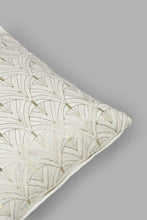 تنزيل الصورة على معرض الصور، Redtag-Ivory-Leaf-Embriodery-Cushion-0,-Colour:Ivory,-Filter:Home-Bedroom,-HMW-BED-Cushions,-New-In,-New-In-HMW-BED,-Non-Sale,-S22B,-Section:Homewares-Home-Bedroom-
