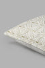 Redtag-Ivory-Leaf-Embriodery-Cushion-0,-Colour:Ivory,-Filter:Home-Bedroom,-HMW-BED-Cushions,-New-In,-New-In-HMW-BED,-Non-Sale,-S22B,-Section:Homewares-Home-Bedroom-