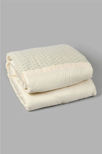 Redtag-Beige-4-Piece-Comforter-Set-(Double-Size)-Comforters-Home-Bedroom-