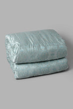 تنزيل الصورة على معرض الصور، Redtag-Teal-Jacquard
-7-Piece-Comforter-Set
-(King-Size)-Comforters-Home-Bedroom-

