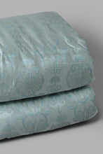 تنزيل الصورة على معرض الصور، Redtag-Teal-Jacquard
-7-Piece-Comforter-Set
-(King-Size)-Comforters-Home-Bedroom-
