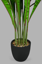 Load image into Gallery viewer, Redtag-Artificial-Bigplant-In-Black-Ribbed-Pot-Artificial-Plants-Home-Decor-
