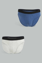 Load image into Gallery viewer, Redtag-Indig-/-Grey-2-Pack-Brief-Briefs-Men&#39;s-
