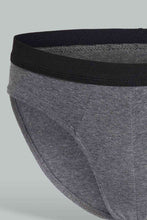 Load image into Gallery viewer, Grey Melange 2 Pack Brief
