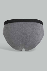 Grey Melange 2 Pack Brief