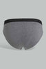 Grey Melange 2 Pack Brief